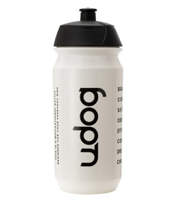 Udog fľaša 600 ml white/black logo