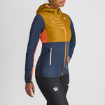 Sportful RYTHMO dámska bunda wood yellow/galaxy blue