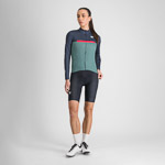 Sportful PISTA THERMAL dámsky dres shrub green blue pink