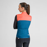 Sportful PISTA THERMAL dámsky dres teal blu corallo black cedar