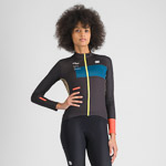 Sportful BREAKOUT SUPERGIARA THERMAL dámsky dres black teal blu pompelmo