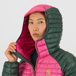 Karpos Alagna Down W Jacket Fandango Pink/Jungle Green