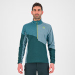 Karpos Federa Half-Zip Fleece Forest/Balsam/North Atlantic