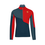 Karpos Federa Half-Zip Mikina Midnight/Stargazer/Fiery Red