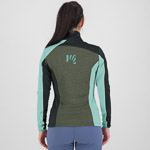 Karpos Federa Half-Zip W Fleece Thyme/Black Sand/Aqua Ski