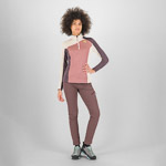 Karpos Federa Half-Zip W Fleece Deco Rose/Oat/Huckleb.