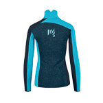 Karpos FEDERA HALF-ZIP dámska flíska Midnight/Blue Atoll/Vulcan