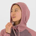 Karpos Camoscio W Full Zip Hoodie Huckleberry/Deco Rose