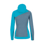 Karpos AVERAU dámska FULL-ZIP mikina s kapucňou flíska windw.blue/bachelor b.